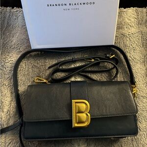 Brandon Blackwood Nia Bag - Cracked Navy Leather